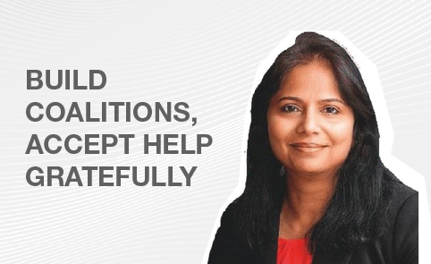 Build coalitions, accept help gratefully